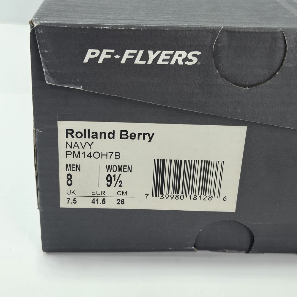 P.F. Flyers Rolland Berry Navy High-Top Canvas Sneakers Size Men's 8 Women's 9.5 - Picture 12 of 12